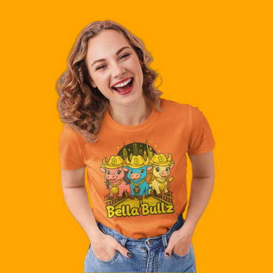 Bella Bullz Graphic Tee -Limited Design Cowgirl NYC  Themed Shirt, Cute Animal Shirt