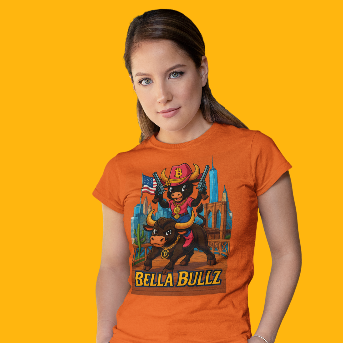 Crypto Lovers Graphic Tee - Bella Bullz Design, Limited Edition Quality Casual Wear, Gift for Animal Lovers, Fun Retro Vibe, Summer Fashion