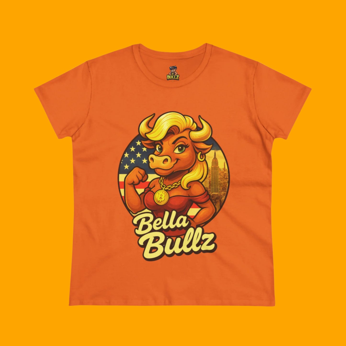 Empowering Women's Crypto Cotton Tee - Bella Bullz  Limited Design High Quality Cotton Summer Shirt