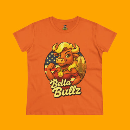 Empowering Women's Crypto Cotton Tee - Bella Bullz  Limited Design High Quality Cotton Summer Shirt