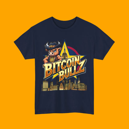 🔥 Bitcoin Bullz™ New York City Crypto Street Tee – Bold USA Design for Bitcoin Bulls & Independence Lovers 🔥