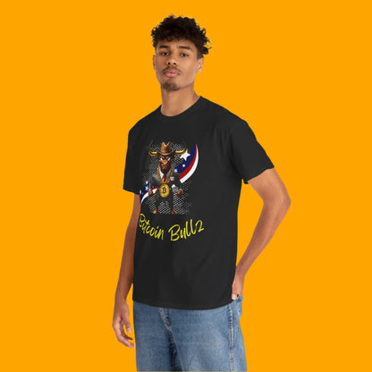 🔥 Bitcoin Bullz™ Patriotic Crypto Street Tee – Bold USA Design for Bitcoin Bulls & Independence Lovers 🔥