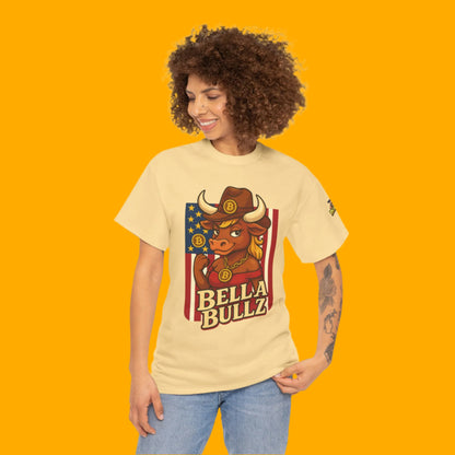 Bella Bullz Texas Cowboy Style for Crypto Women Limited Design Fashion Tee