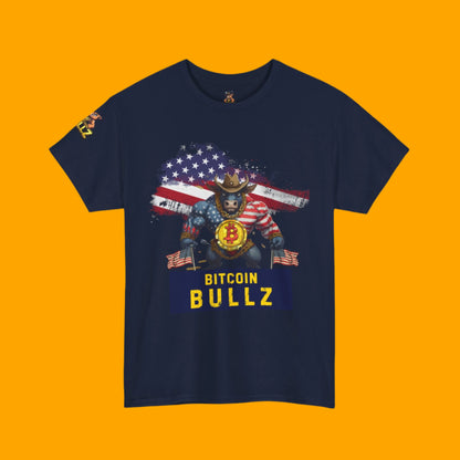 🚀 Bitcoin Bullz™ Viral  Patriotic Crypto Tee Independence Day – Bold USA Graphic for HODLers & Freedom Riders Limited Design (Only 500!)