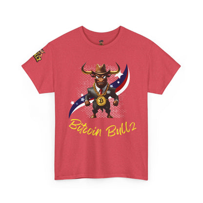 🔥 Bitcoin Bullz™ Patriotic Crypto Street Tee – Bold USA Design for Bitcoin Bulls & Independence Lovers 🔥