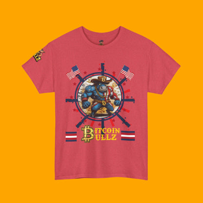 Bitcoin Bullz™ Limited Patriotic Crypto Tee – Bold American Streetwear 4th of July Freedom Clothing True Bitcoin Believers (Only 500 Available!)