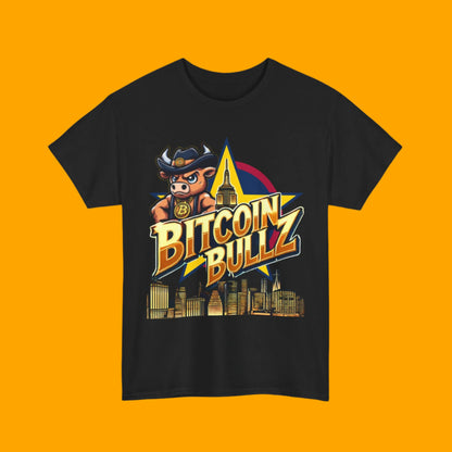 🔥 Bitcoin Bullz™ New York City Crypto Street Tee – Bold USA Design for Bitcoin Bulls & Independence Lovers 🔥