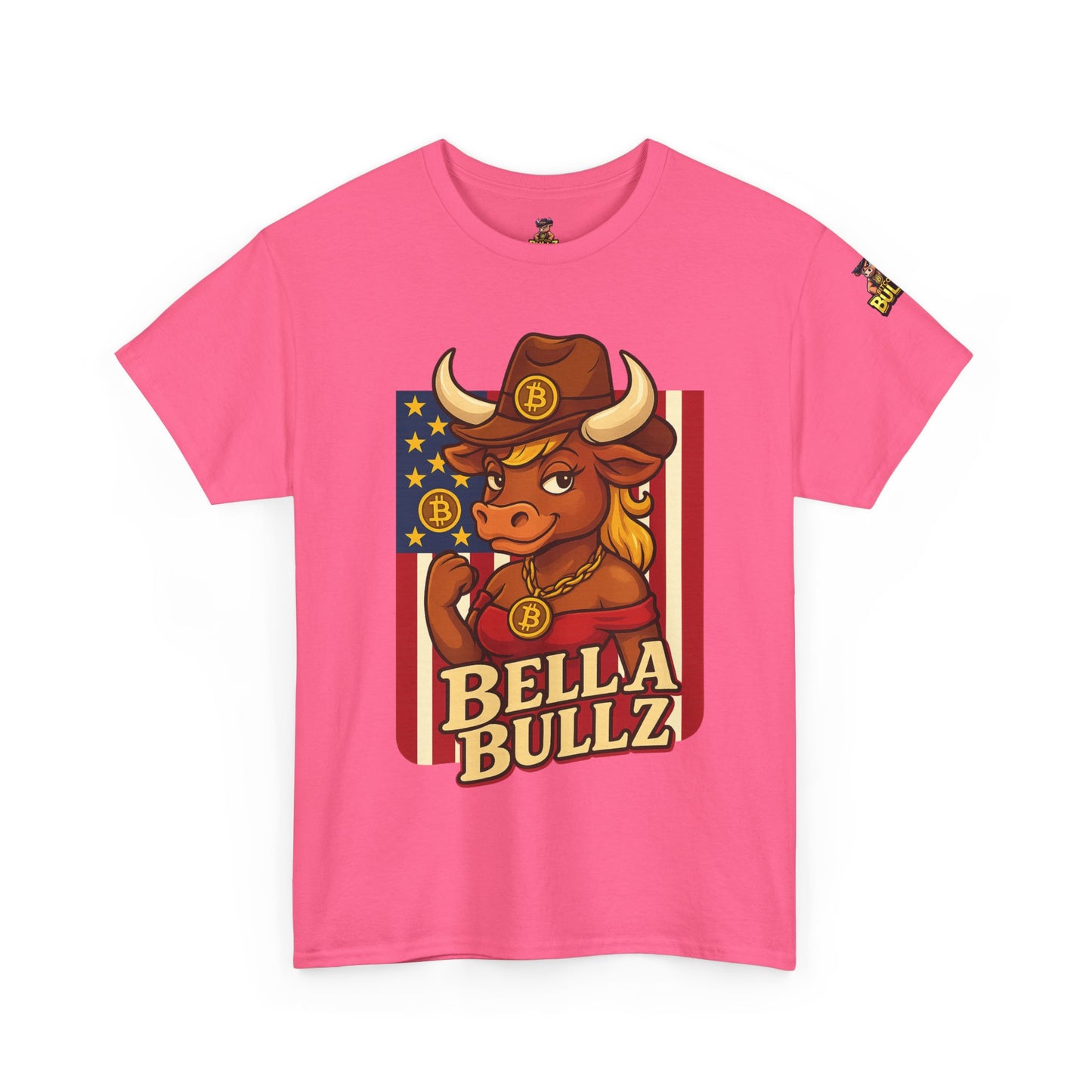 Bella Bullz Texas Cowboy Style for Crypto Women Limited Design Fashion Tee