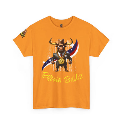 🔥 Bitcoin Bullz™ Patriotic Crypto Street Tee – Bold USA Design for Bitcoin Bulls & Independence Lovers 🔥
