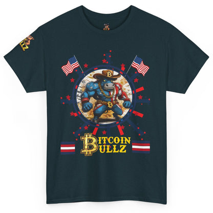 Bitcoin Bullz™ Limited Patriotic Crypto Tee – Bold American Streetwear 4th of July Freedom Clothing True Bitcoin Believers (Only 500 Available!)