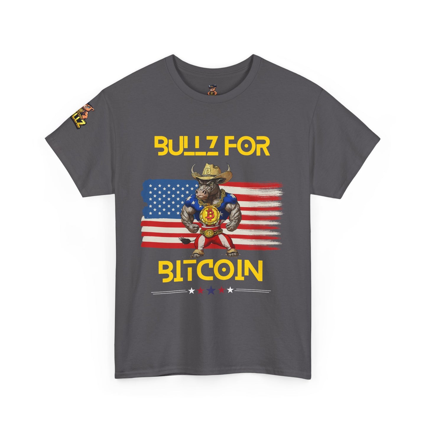 🔥  Bitcoin Bullz™ All-American Limited Edition Tee – Bold Patriotic Streetwear for Independent Spirits (Only 500 Made!) 🔥