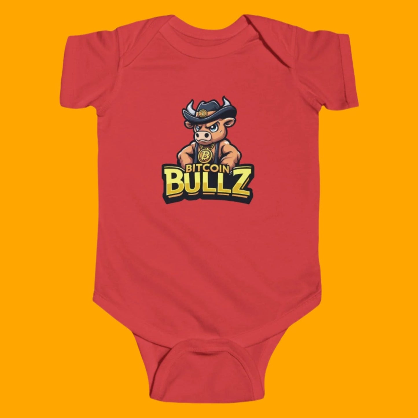 Bitcoin Bullz Infant Bodysuit – Cute Crypto-Themed Baby Wear