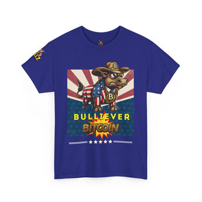 🔥 Bitcoin Bullz™ Patriotic Crypto Street Tee – Bold USA Design for Bitcoin "Bullievers" & Independence July4th Lovers 🔥