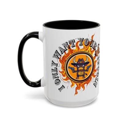 Bitcoin Bull Accent Coffee Mug - Perfect Gift for Crypto Lovers, Unique Mug for Bitcoin Enthusiasts, Cool Coffee Cup for Home or Office
