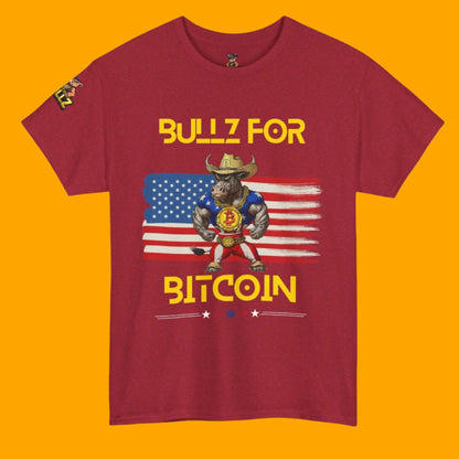 🔥  Bitcoin Bullz™ All-American Limited Edition Tee – Bold Patriotic Streetwear for Independent Spirits (Only 500 Made!) 🔥