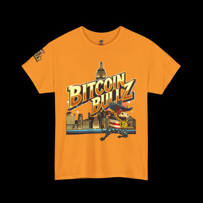 Bitcoin Bullz™ Limited Drop: Mens New York City Streetwear Tee – Bold Brooklyn Crypto Style for Rebels (500pcs Max) 🔥