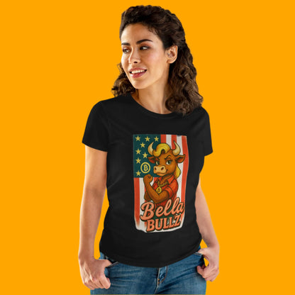 Bella Bullz Women's Graphic Tee Bitcoin Bullz Collection Limited Design