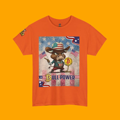 Bitcoin Bullz™ Graphic Athleisure Patriot Tee – Lightweight Crypto Streetwear for Viral HODL Crew Crypto Bitcoin Passion