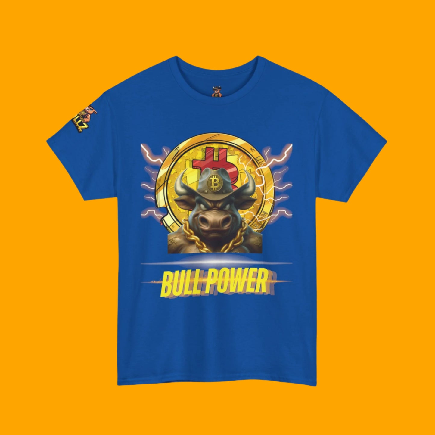 🔥  Bitcoin Bullz™ All-American Limited Edition Tee – Bold Patriotic Streetwear for Independent Spirits (Only 500 Made!) 🔥