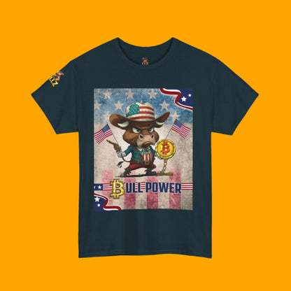 Bitcoin Bullz™ Graphic Athleisure Patriot Tee – Lightweight Crypto Streetwear for Viral HODL Crew Crypto Bitcoin Passion