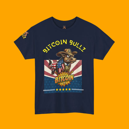 🔥 Bitcoin Bullz™ Limited Patriotic Crypto Tee – Bold American Streetwear for True Bitcoin Believers (Only 500 Available!) 🔥