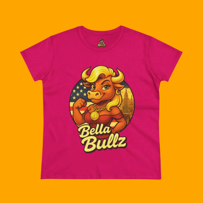 Empowering Women's Crypto Cotton Tee - Bella Bullz  Limited Design High Quality Cotton Summer Shirt